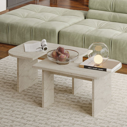 Τραπεζάκι Σαλονιού Set Travertine 90 x 45 x 35 εκ GR382NRC1240