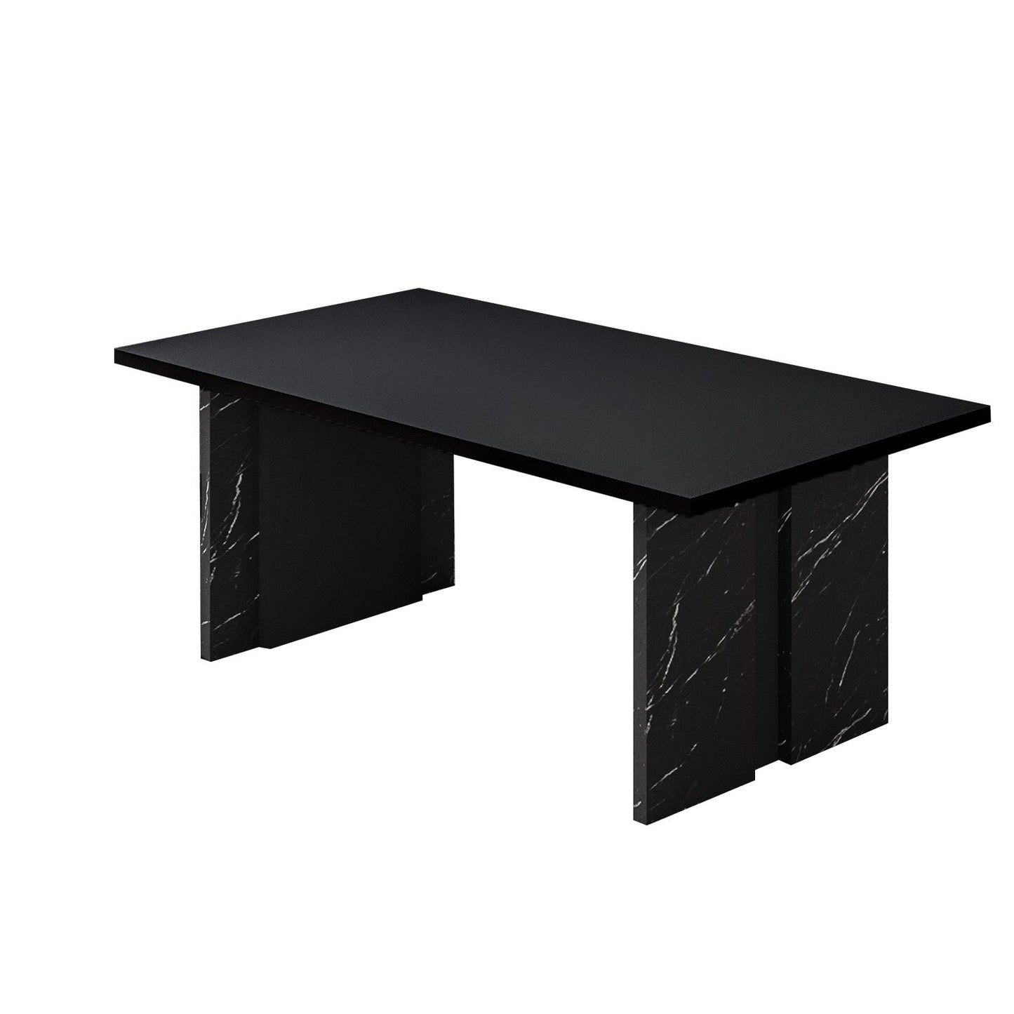 Τραπεζάκι Σαλονιού Μαύρο - Marble 90 x 50 x 40 εκ GR382NRC1269