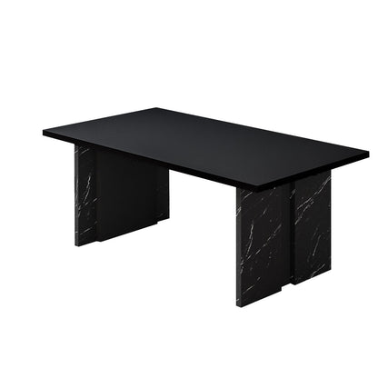 Τραπεζάκι Σαλονιού Μαύρο - Marble 90 x 50 x 40 εκ GR382NRC1269