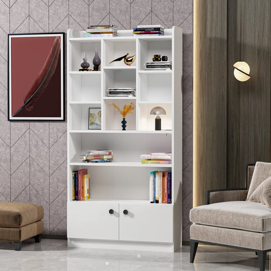 Βιβλιοθήκη 90 × 30 × 180 εκ. Λευκό GR382NRC1303
