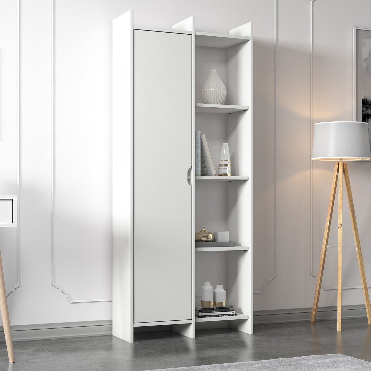 Βιβλιοθήκη 70 × 30 × 180 εκ. Λευκό GR382NRC1308