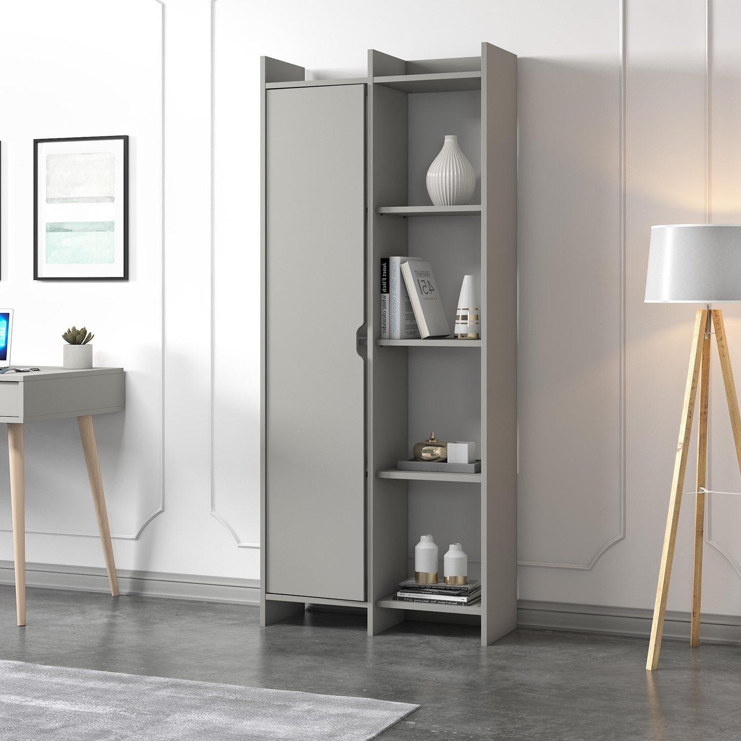 Βιβλιοθήκη 70 × 30 × 180 εκ. Γκρι GR382NRC1310