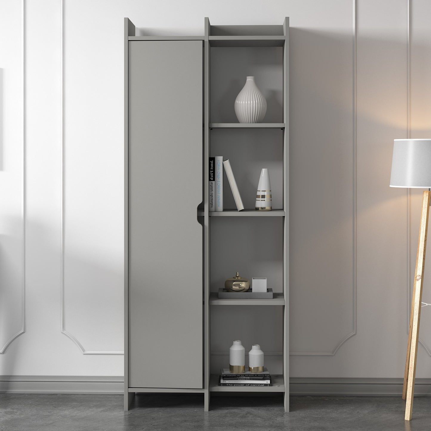 Βιβλιοθήκη 70 × 30 × 180 εκ. Γκρι GR382NRC1310