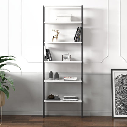 Βιβλιοθήκη 61 × 25 × 180 εκ. Ανθρακί Λευκό GR382NRC1319
