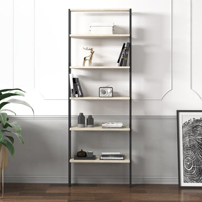 Βιβλιοθήκη 61 × 25 × 180 εκ. Travertine Ανθρακί GR382NRC1320