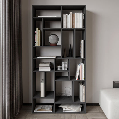 Βιβλιοθήκη 90 × 30 × 180 εκ. Ανθρακί GR382NRC1321
