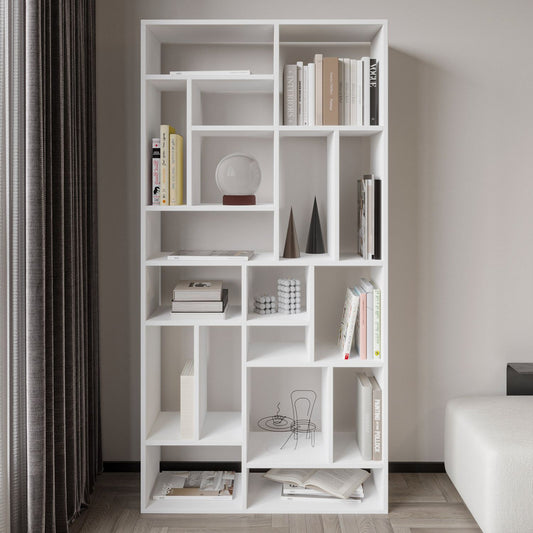Βιβλιοθήκη 90 × 30 × 180 εκ. Λευκό GR382NRC1322
