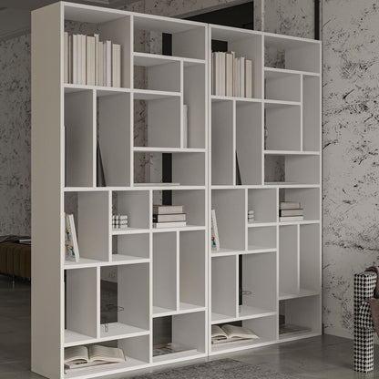 Βιβλιοθήκη 90 × 30 × 180 εκ. Λευκό GR382NRC1322