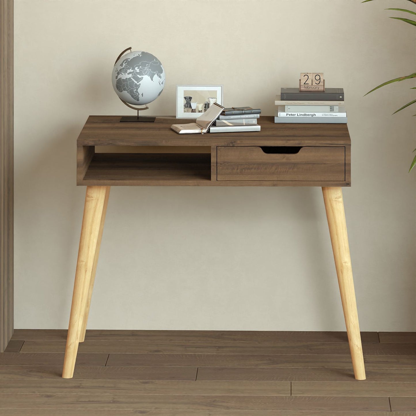 Γραφείο Υπολογιστή και Μελέτης 90x80x60 εκ. Antique Καρυδί Wooden | 382NRC1411
