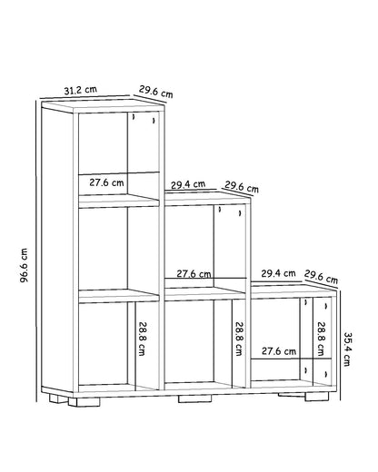 Βιβλιοθήκη 90 × 29,6 × 96,6 εκ. Sapphire GR382NRC1516