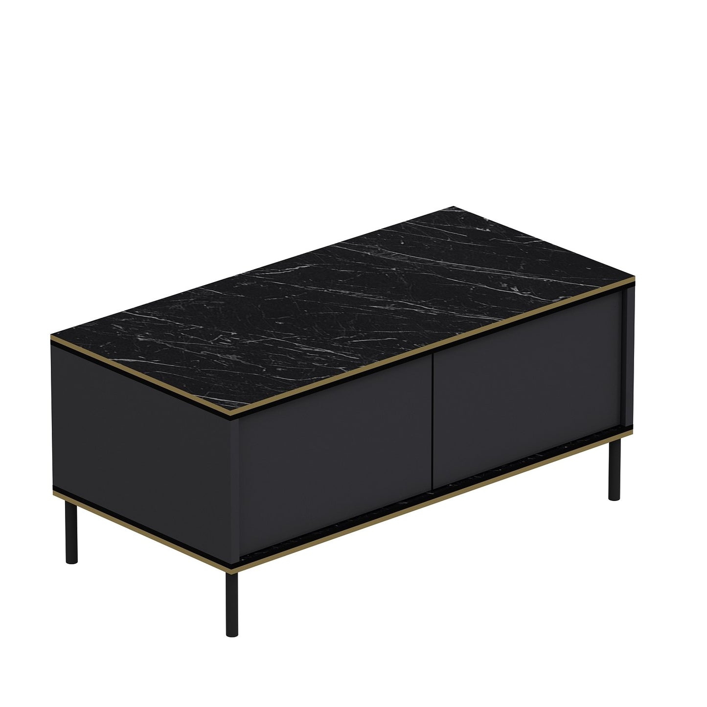 Τραπεζάκι Σαλονιού Ανθρακί 90 x 45 x 40 εκ GR382NRC1524