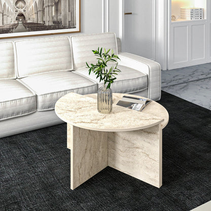 Τραπεζάκι Σαλονιού Travertine 70 x 38 x 51,8 εκ GR382NRC1546