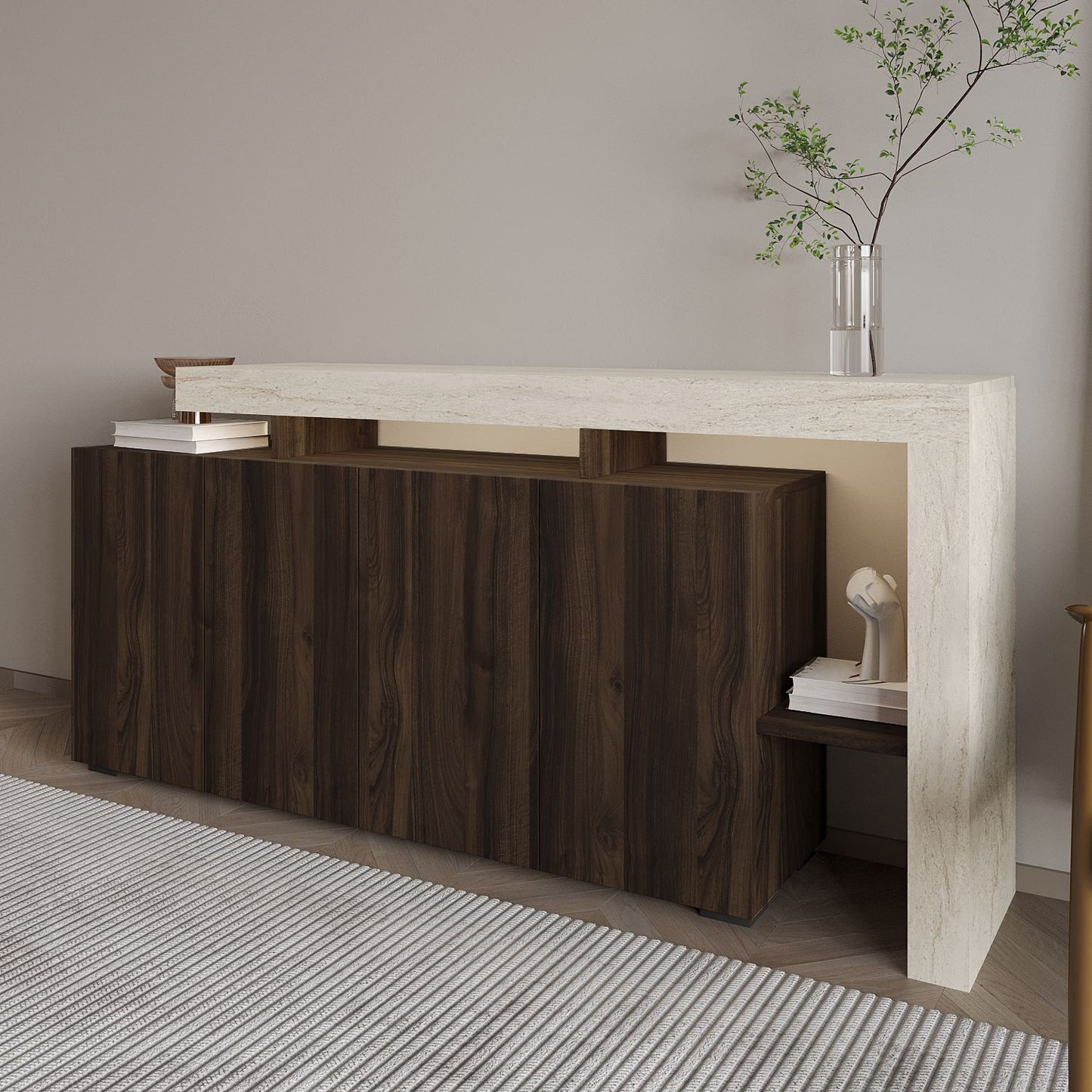 Μπουφές Τραβερτίνη
Καρυδί 170x35x80cm | 382NRC1609