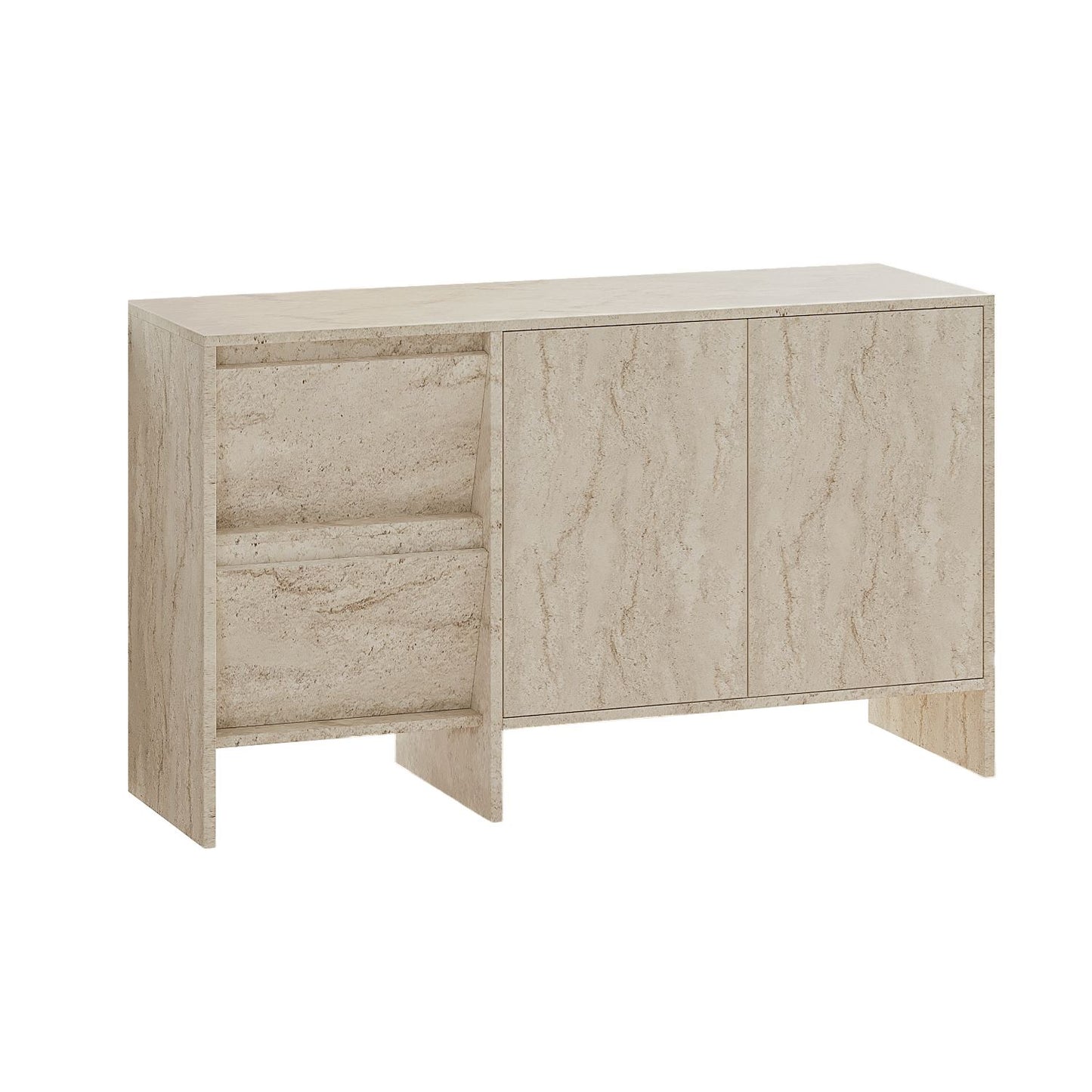 Μπουφές Τραβερτίνη 130x44x81,8cm | 382NRC1612