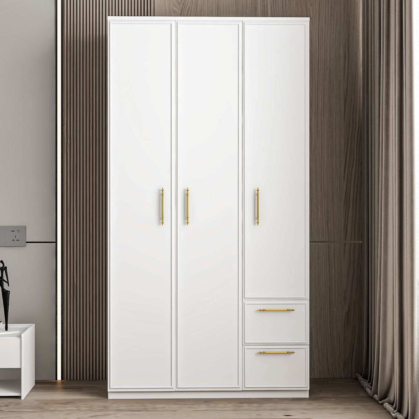 Ντουλάπα 90x171.8x45 εκ Λευκό 382NRC2205