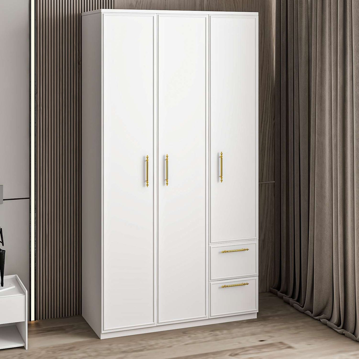 Ντουλάπα 90x171.8x45 εκ Λευκό 382NRC2205