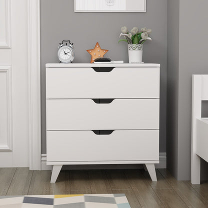 Συρταριέρα Υπνοδωματίου 72εκ Λευκή Έπιπλο Κρεβατοκάμαρας Μοντέρνος Σχεδιασμός 382NRC2501