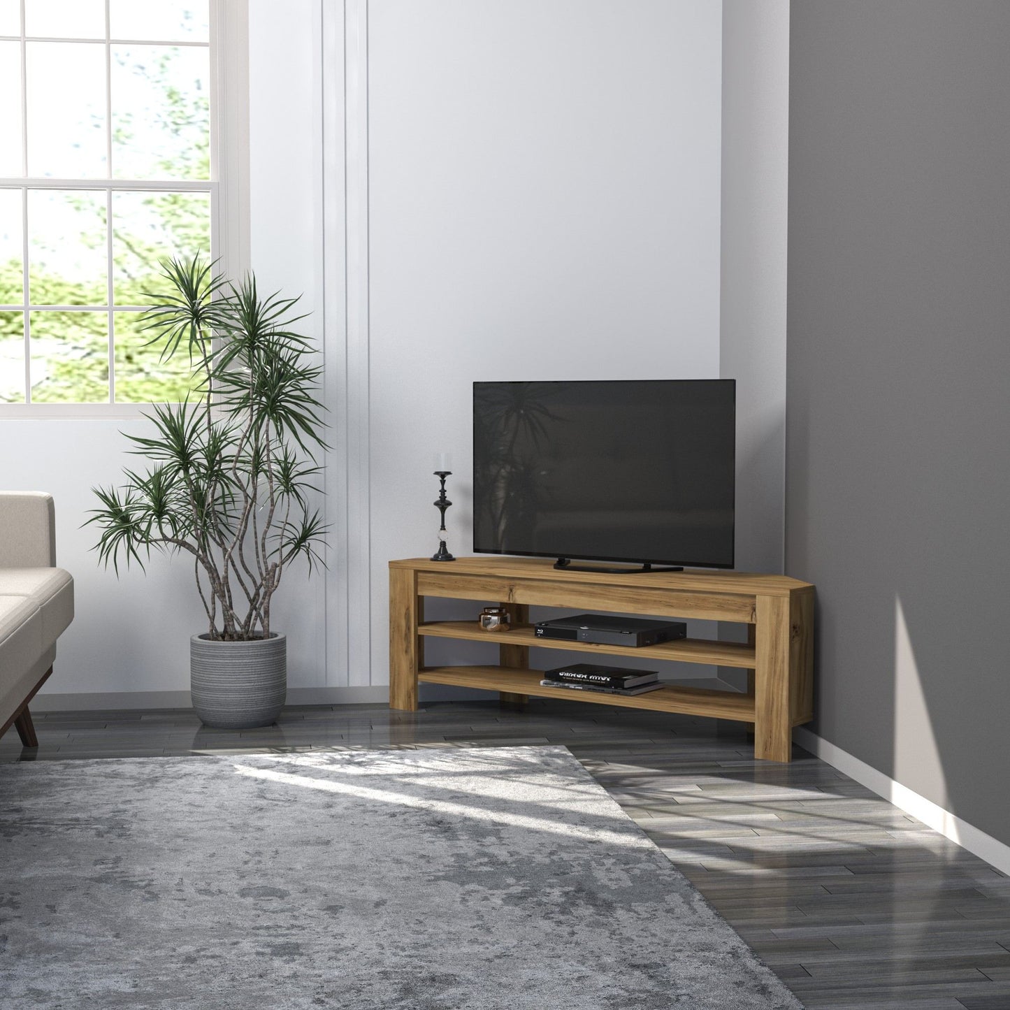 Έπιπλο Τηλεόρασης TV Βάση Σύνθεση Καρυδί | 382NRC2509