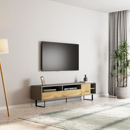 Έπιπλο Τηλεόρασης TV Βάση Σύνθεση Γκρι Δρυς | 382NRC2515