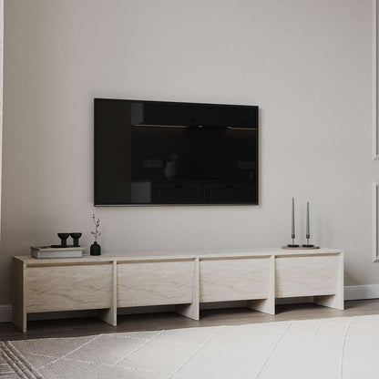 Έπιπλο Τηλεόρασης TV Βάση Σύνθεση Travertine | 382NRC2531