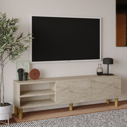 Έπιπλο Τηλεόρασης TV Βάση Σύνθεση Travertine | 382NRC2537