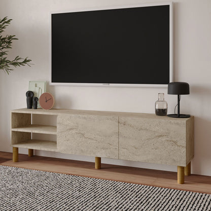 Έπιπλο Τηλεόρασης TV Βάση Σύνθεση Travertine | 382NRC2537