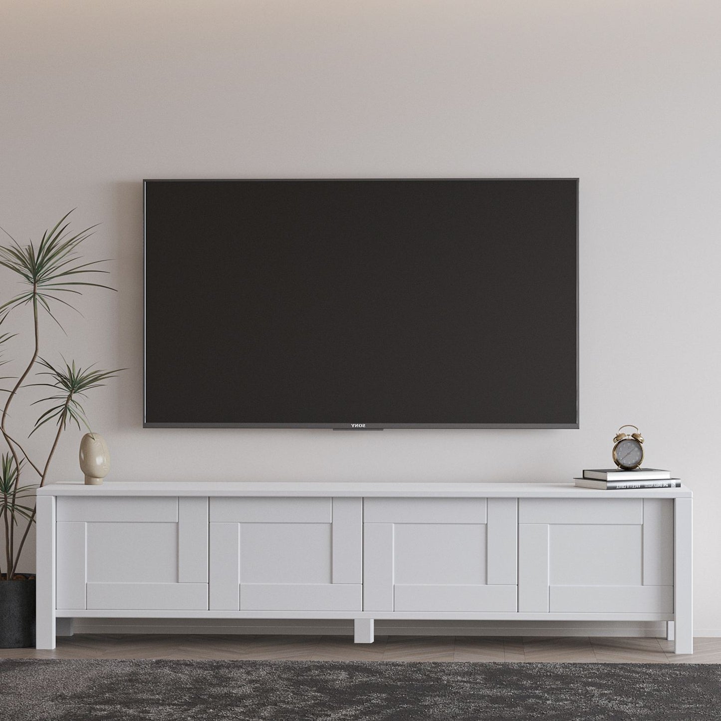 Έπιπλο Τηλεόρασης TV Βάση Σύνθεση Λευκό | 382NRC2539