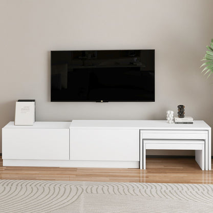 Έπιπλο Τηλεόρασης TV Βάση Σύνθεση Λευκό | 382NRC2545