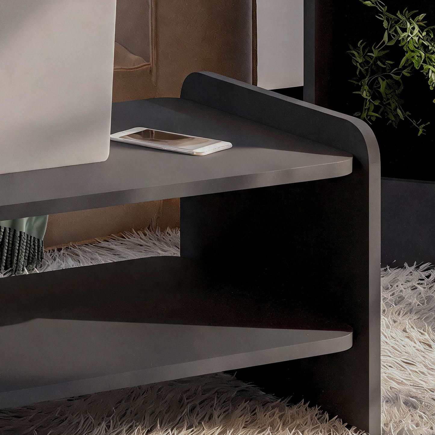 Τραπεζάκι Σαλονιού Ανθρακί 89,8 x 39,8 x 44,8 εκ. 382NRC3200