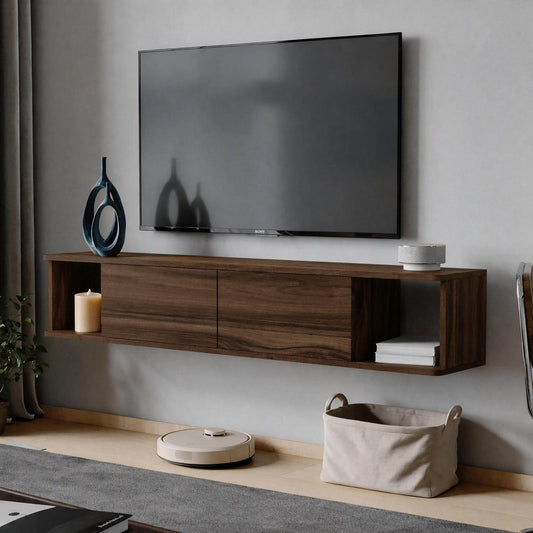 Έπιπλο Τηλεόρασης 160 × 29 × 29 Καρυδιά 382NRC3233