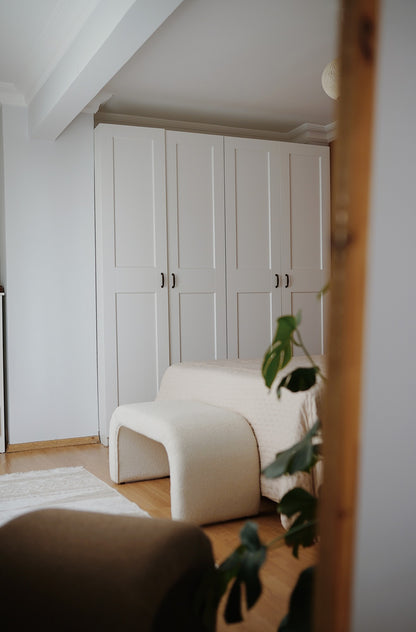 Ταμπουρέ Σαλονιού Παγκάκι Υπνοδωματίου σε 2 Χρωματισμούς 106x46 εκ 383EVN1120