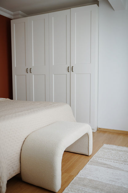 Ταμπουρέ Σαλονιού Παγκάκι Υπνοδωματίου σε 2 Χρωματισμούς 106x46 εκ 383EVN1120