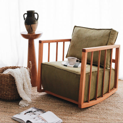 Κουνιστή Πολυθρόνα Βελούδινη