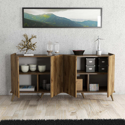 Μπουφές Καρυδί 180x45x80,8cm | 389MZA1126