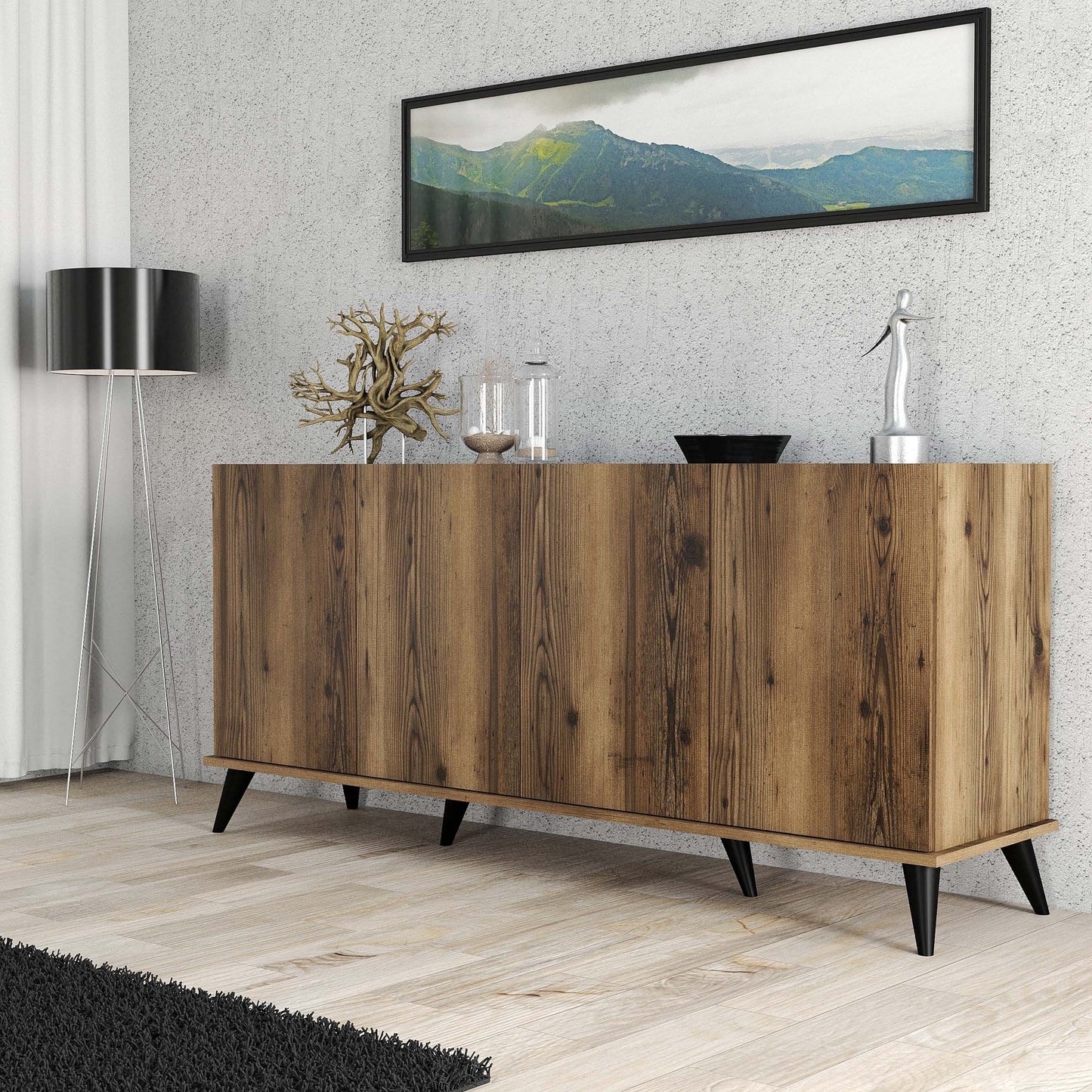 Μπουφές Καρυδί
Μαύρο Μάρμαρο 180x45x80,8cm | 389MZA1128