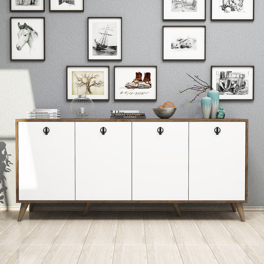Μπουφές Καρυδί
Λευκό 180x45x80cm | 389MZA1130
