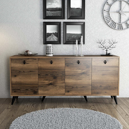 Μπουφές Καρυδί 180x45x80cm | 389MZA1132