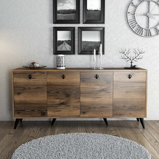 Μπουφές Καρυδί 180x45x80cm | 389MZA1132