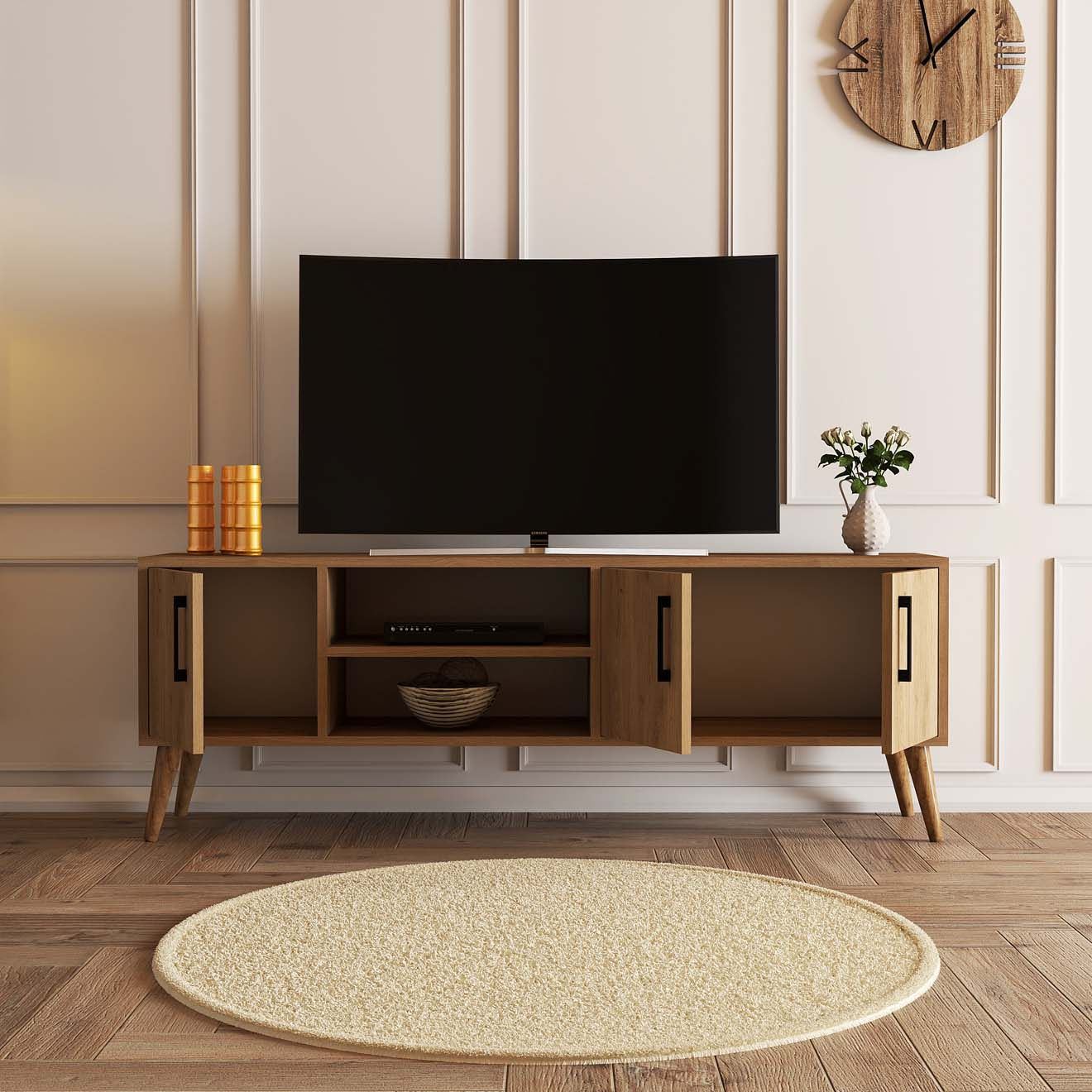 Έπιπλο Τηλεόρασης TV Βάση Σύνθεση Δρυς | 389MZA1170