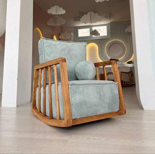 Πολυθρόνα Κουνιστή Υφασμάτινη Εργονομική