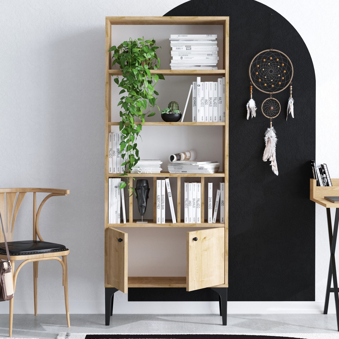 Βιβλιοθήκη 60 × 30 × 175 εκ. Sapphire Δρυς GR393MRD1232