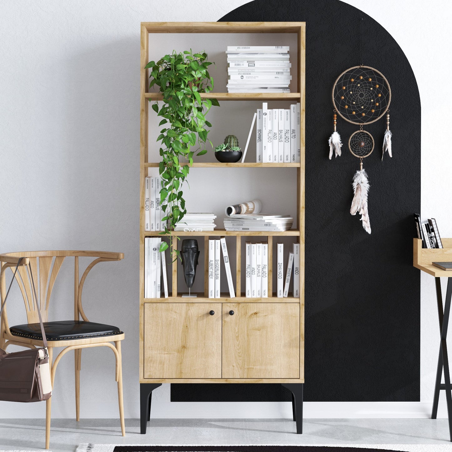 Βιβλιοθήκη 60 × 30 × 175 εκ. Sapphire Δρυς GR393MRD1232