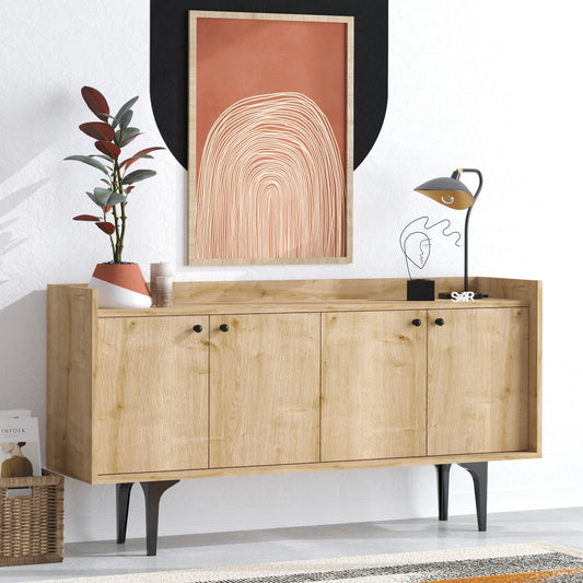 Μπουφές Sapphire Δρυς 150x40x80cm | 393MRD1235