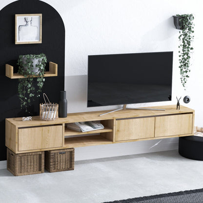 Έπιπλο Τηλεόρασης TV Βάση Σύνθεση Sapphire Δρυς | 393MRD1237