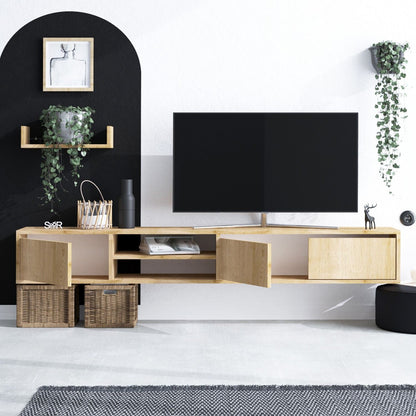 Έπιπλο Τηλεόρασης TV Βάση Σύνθεση Sapphire Δρυς | 393MRD1237