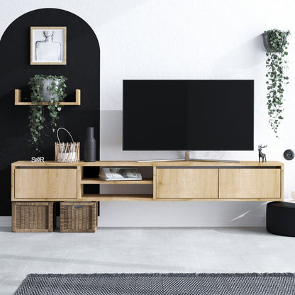 Έπιπλο Τηλεόρασης TV Βάση Σύνθεση Sapphire Δρυς | 393MRD1237