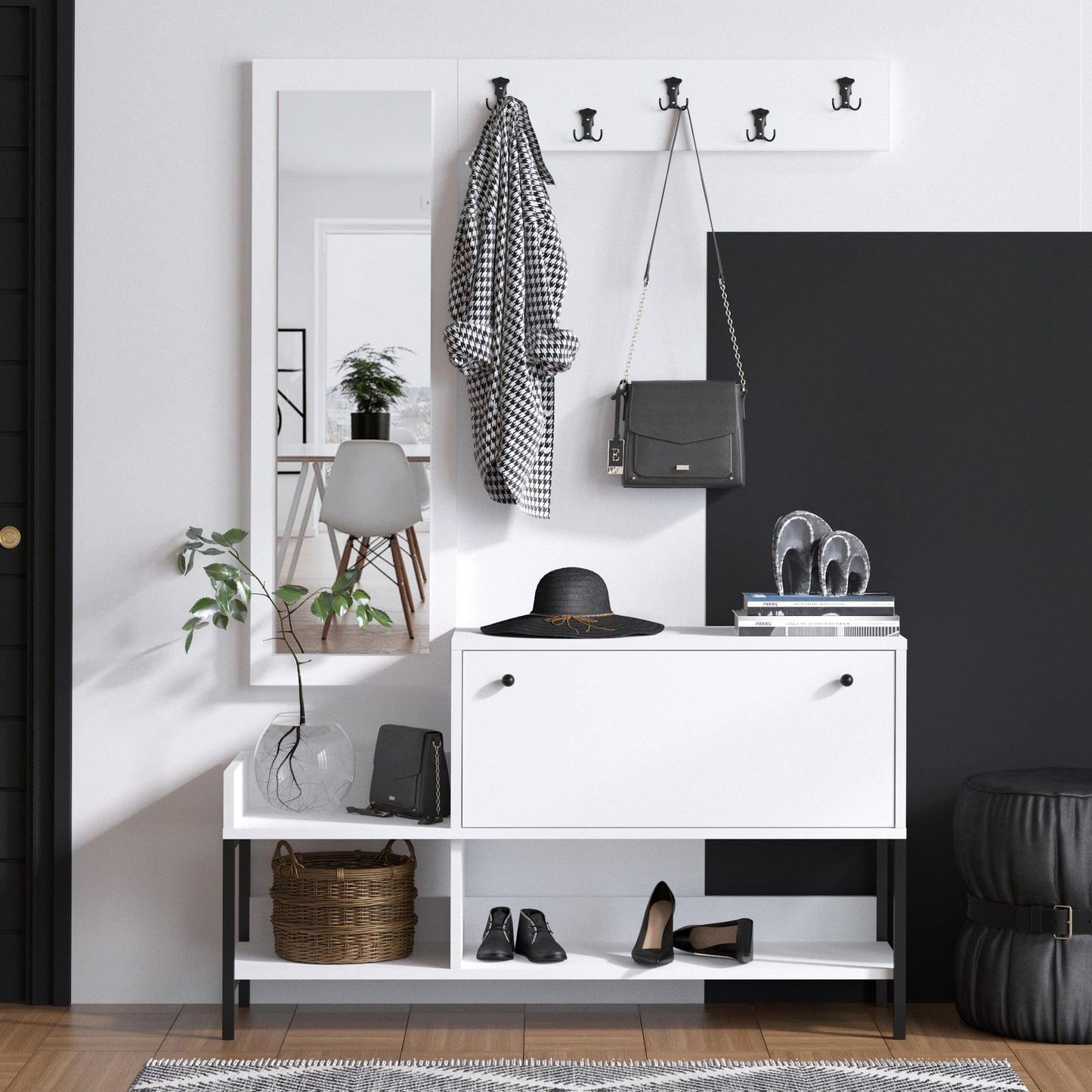 Έπιπλο Εισόδου Βάση για Παλτό