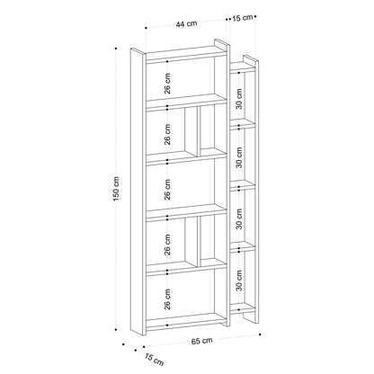 Βιβλιοθήκη 65 × 15 × 150 εκ. Δρυς GR393MRD1291
