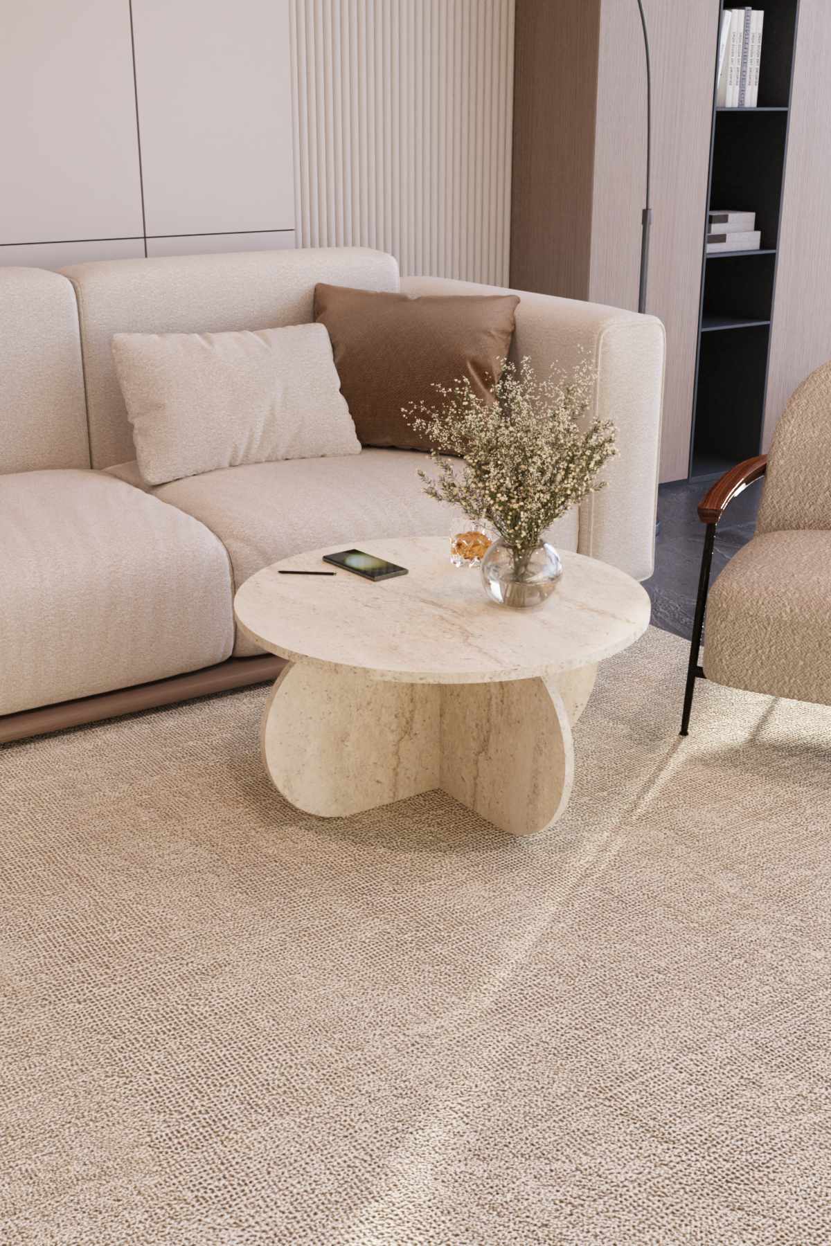 Τραπεζάκι Σαλονιού Όψη Μαρμάρου 402KTH1146