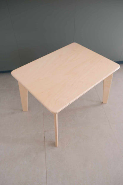 Παιδικό Σετ Τραπεζάκι με 1 Καρέκλα & Πόδια Οξιάς, Δρυς 50x50x45 εκ. 404KDT1110